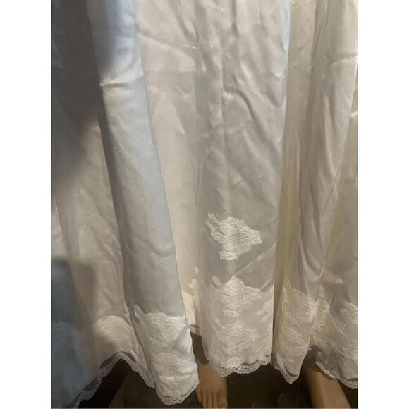 Vintage White Lace Wedding Dress Long Sleeve V-Neck S - Picture 7 of 9